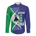 Lesotho Is In My DNA Long Sleeve Button Shirt