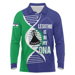 Lesotho Is In My DNA Long Sleeve Polo Shirt