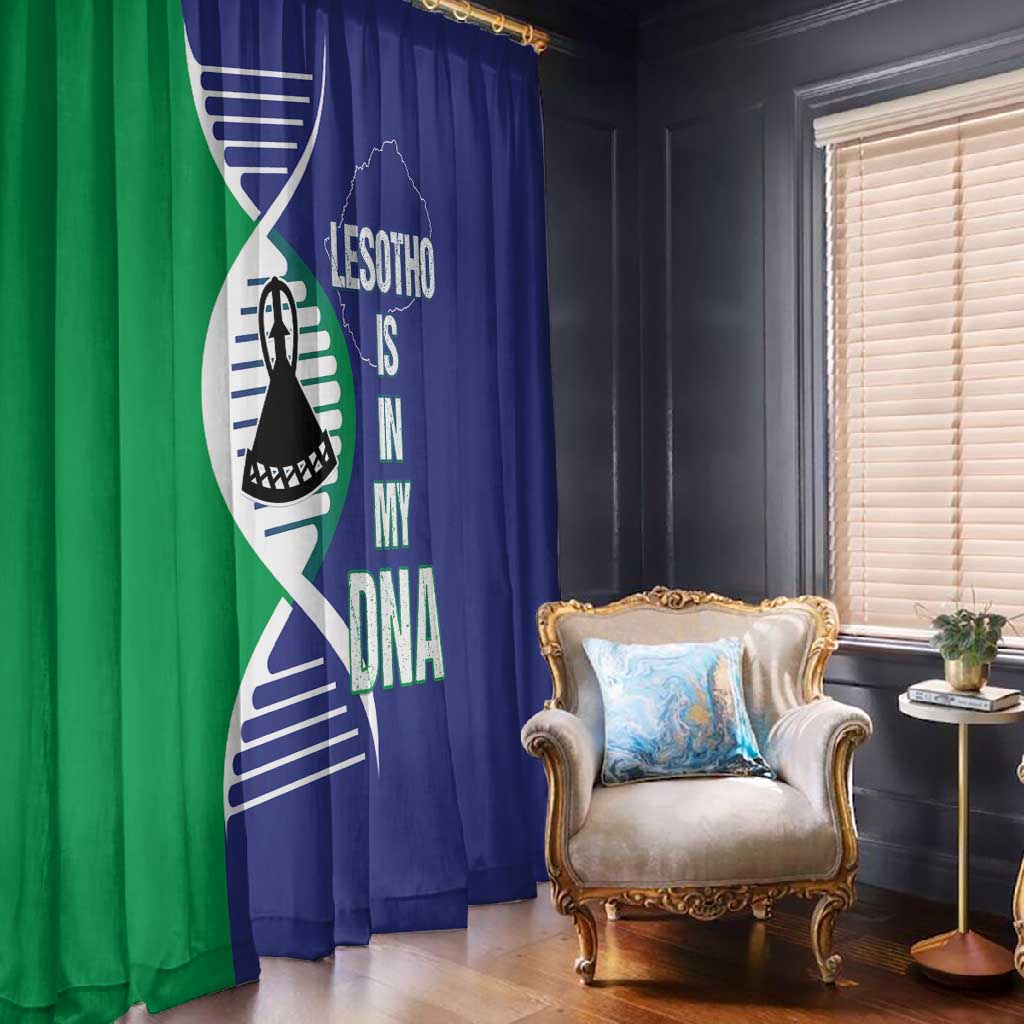 Lesotho Is In My DNA Window Curtain