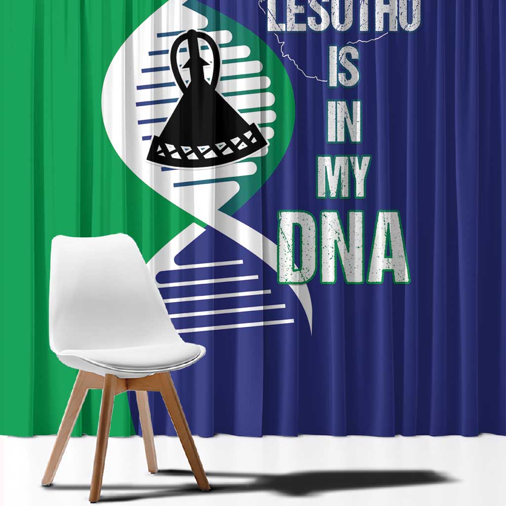 Lesotho Is In My DNA Window Curtain