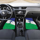 Personalised Afro Lesotho Car Mats Coat Of Arms With Map - Grunge Style