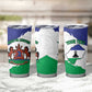 Personalised Afro Lesotho Tumbler Cup Coat Of Arms With Map - Grunge Style