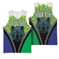 Personalised Afro Lesotho Basketball Jersey Black Rhinoceros Aloe Polyphylla LT15