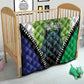 Personalised Afro Lesotho Quilt Black Rhinoceros Aloe Polyphylla LT15