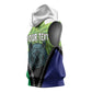 Personalised Afro Lesotho Sleeveless Hoodie Black Rhinoceros Aloe Polyphylla - African Pride
