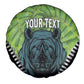 Personalised Afro Lesotho Spare Tire Cover Black Rhinoceros Aloe Polyphylla LT15
