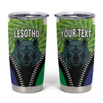 Personalised Afro Lesotho Tumbler Cup Black Rhinoceros Aloe Polyphylla