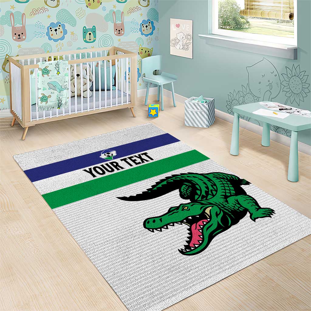 Custom Lesotho Football Area Rug Go Likuena Go