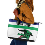 Custom Lesotho Football Leather Tote Bag Go Likuena Go