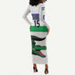 Custom Lesotho Football Long Sleeve Bodycon Dress Go Likuena Go LT15