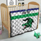 Custom Lesotho Football Quilt Go Likuena Go