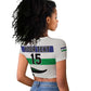 Custom Lesotho Football Raglan Cropped T shirt Go Likuena Go