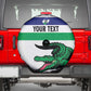 Custom Lesotho Football Spare Tire Cover Go Likuena Go