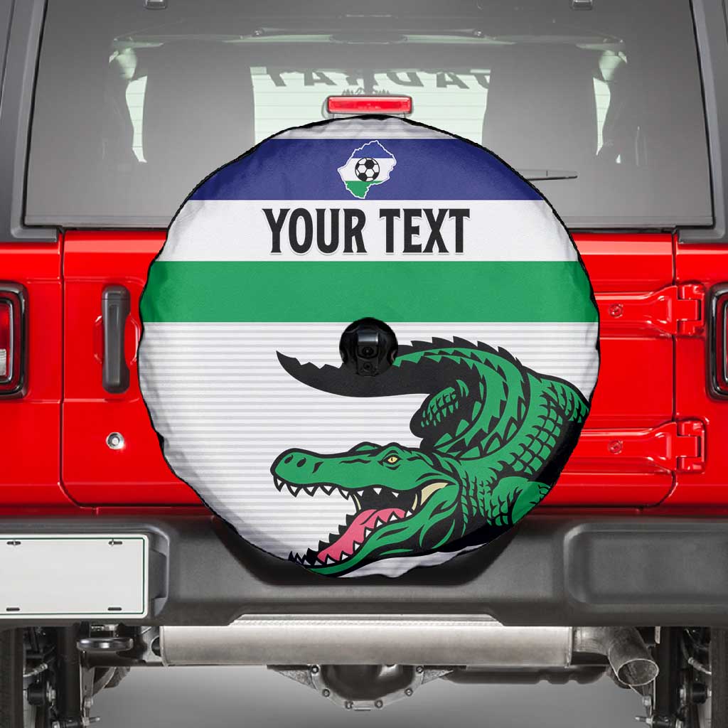 Custom Lesotho Football Spare Tire Cover Go Likuena Go