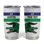Custom Lesotho Football Tumbler Cup Go Likuena Go