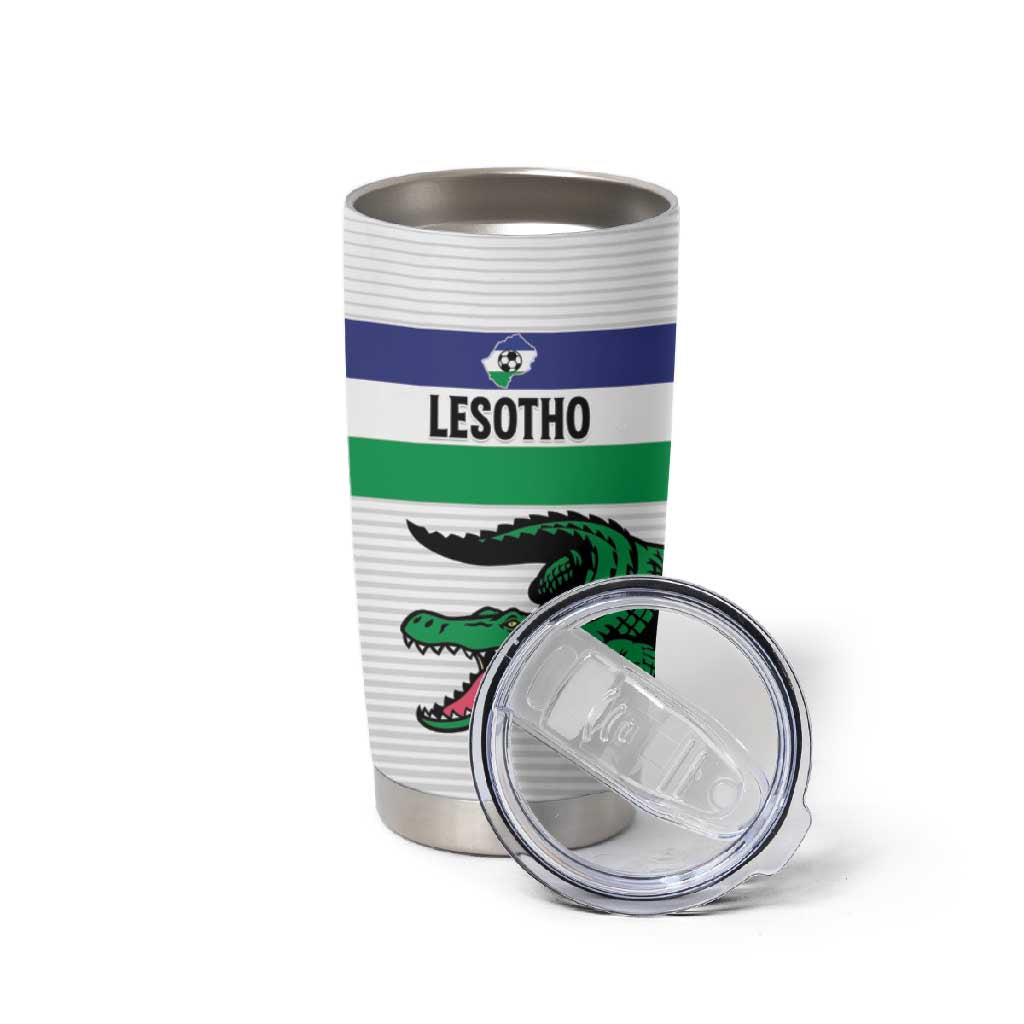 Custom Lesotho Football Tumbler Cup Go Likuena Go
