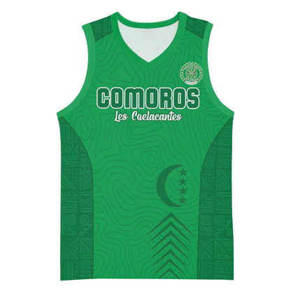 Custom Comoros Football Basketball Jersey Go Les Coelacantes LT15