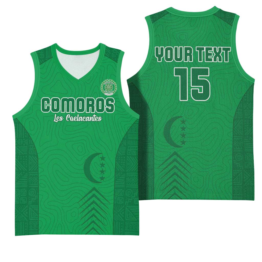Custom Comoros Football Basketball Jersey Go Les Coelacantes LT15