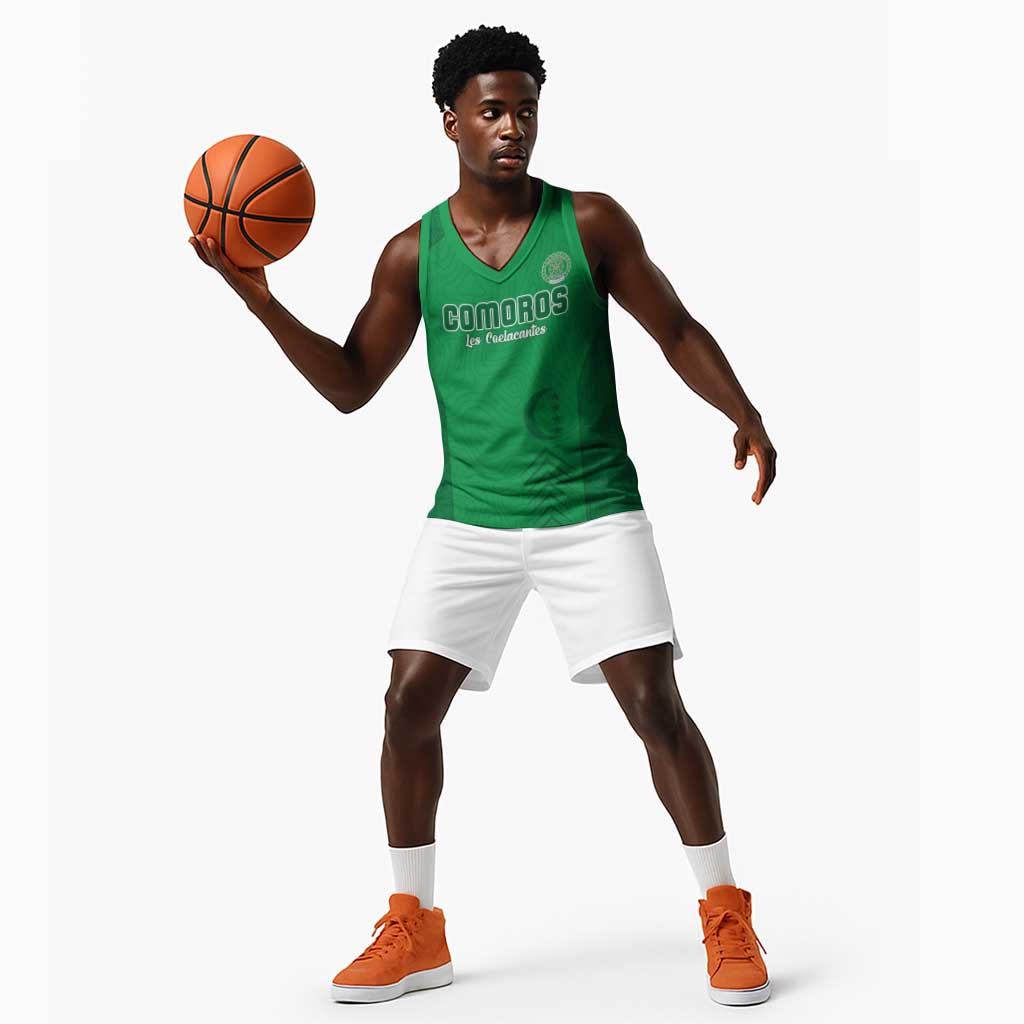 Custom Comoros Football Basketball Jersey Go Les Coelacantes LT15