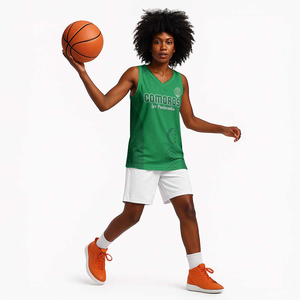Custom Comoros Football Basketball Jersey Go Les Coelacantes LT15