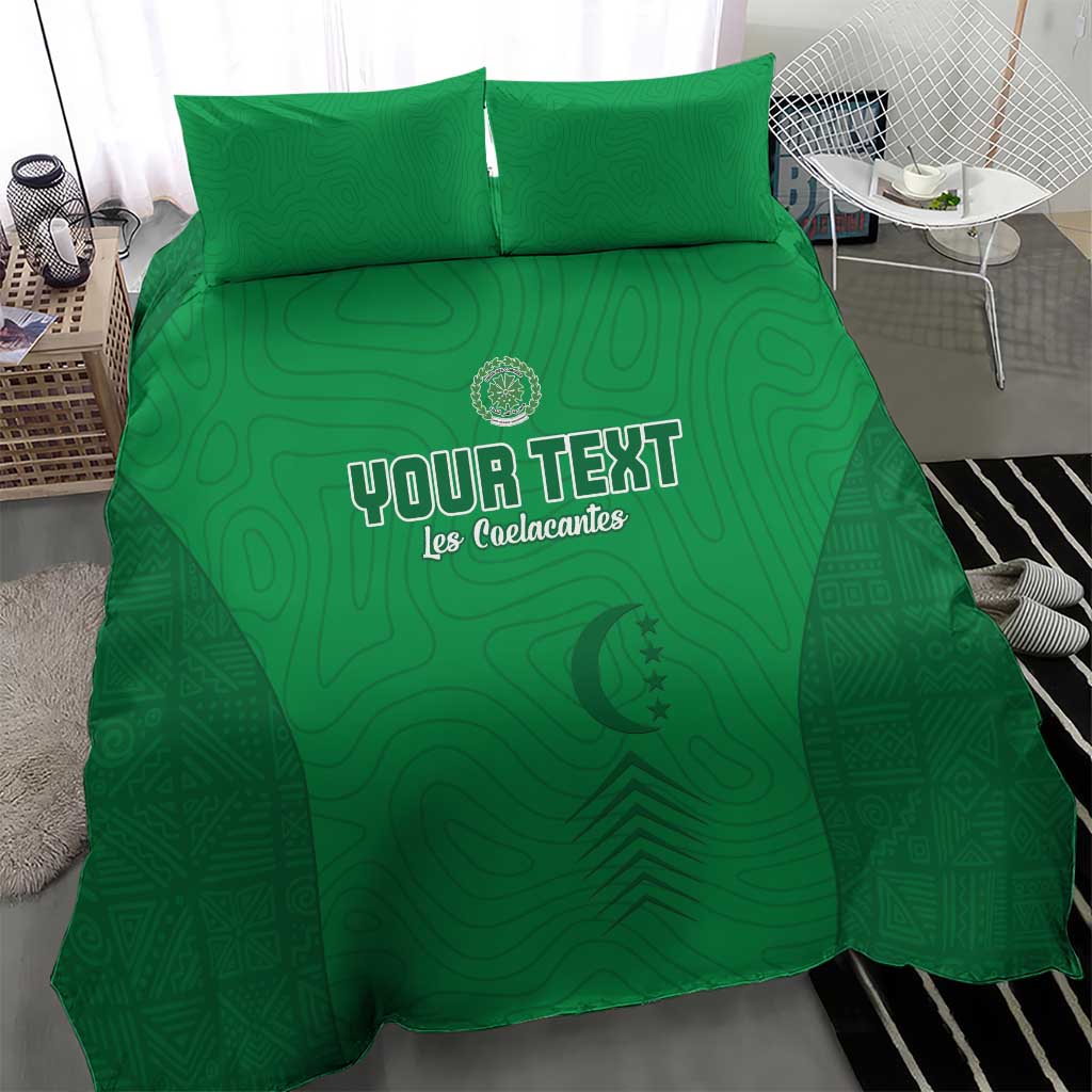 Custom Comoros Football Bedding Set Go Les Coelacantes