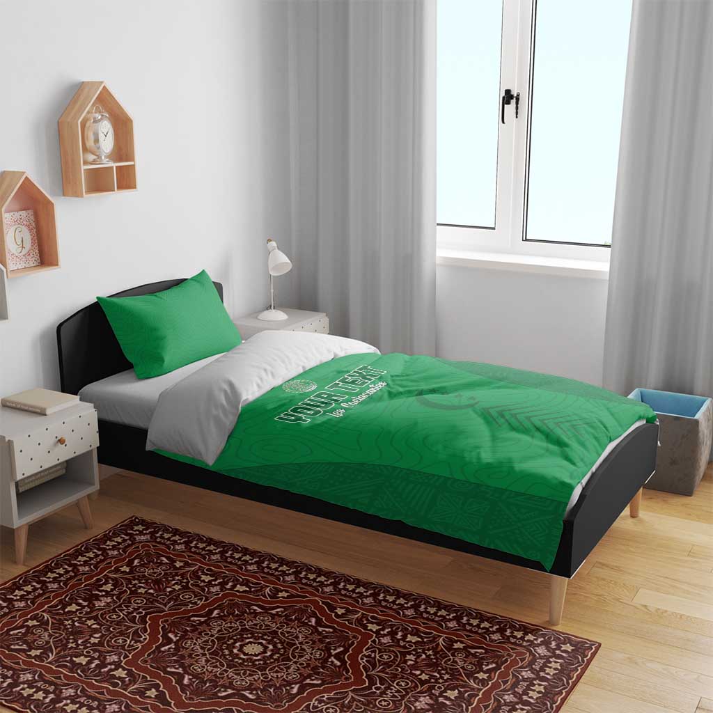 Custom Comoros Football Bedding Set Go Les Coelacantes