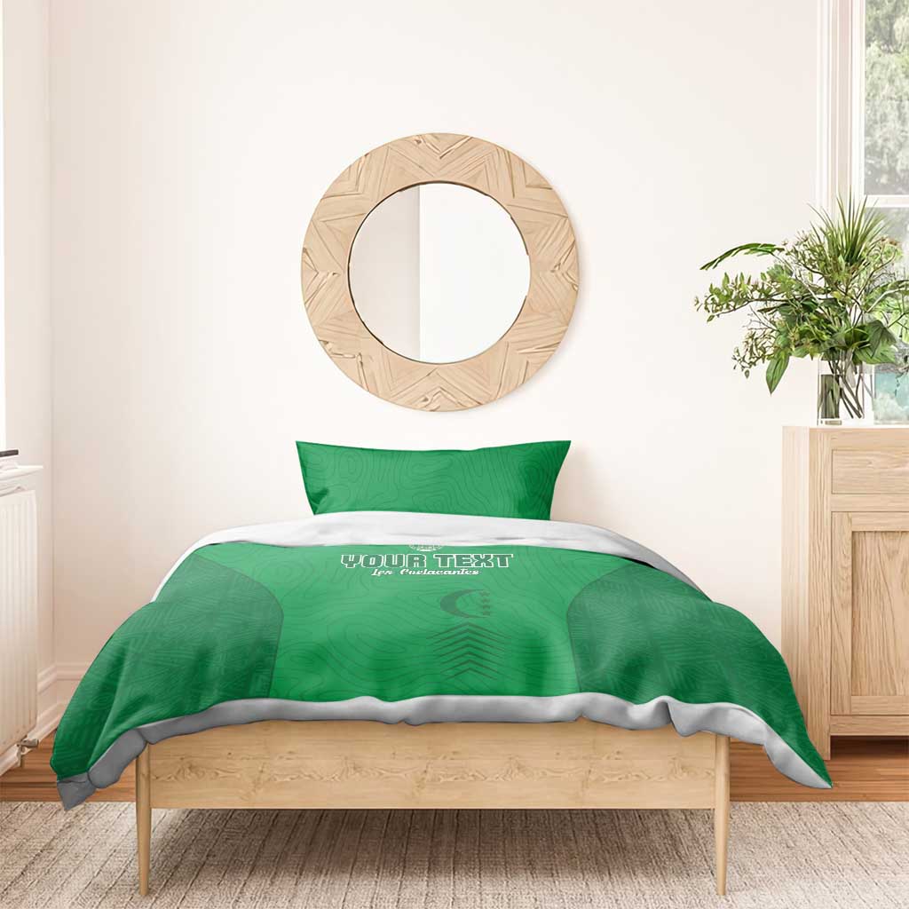 Custom Comoros Football Bedding Set Go Les Coelacantes