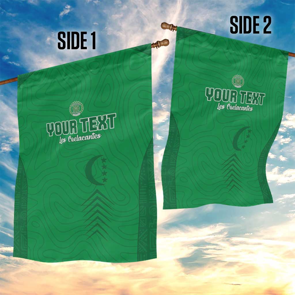 Custom Comoros Football Garden Flag Go Les Coelacantes