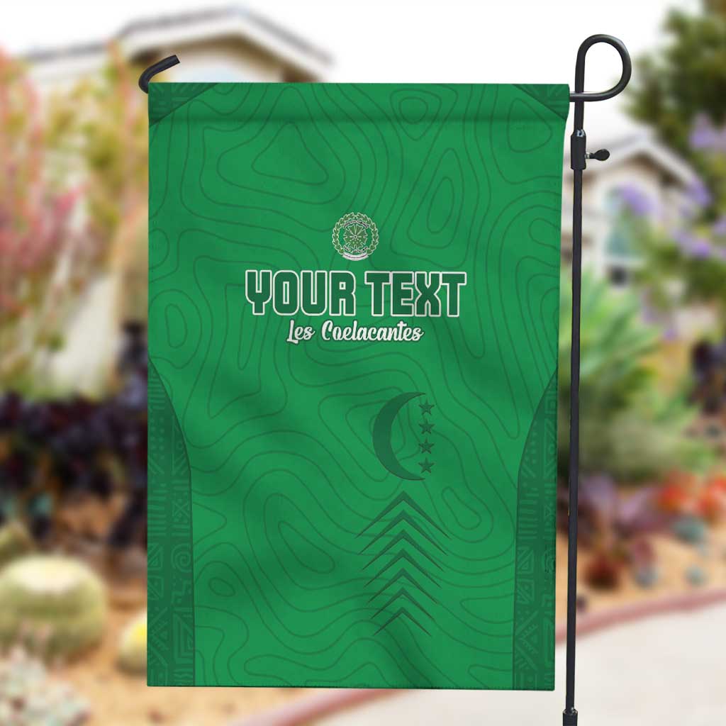 Custom Comoros Football Garden Flag Go Les Coelacantes
