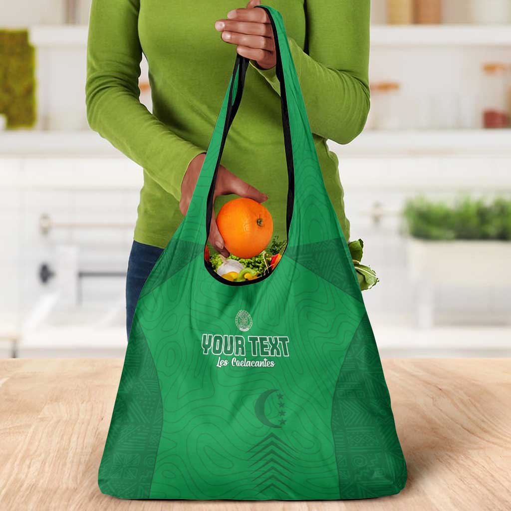Custom Comoros Football Grocery Bag Go Les Coelacantes