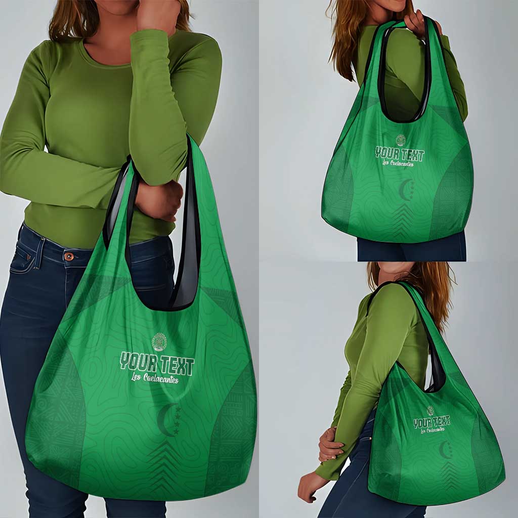 Custom Comoros Football Grocery Bag Go Les Coelacantes
