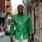 Custom Comoros Football Long Sleeve Button Shirt Go Les Coelacantes