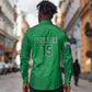 Custom Comoros Football Long Sleeve Button Shirt Go Les Coelacantes