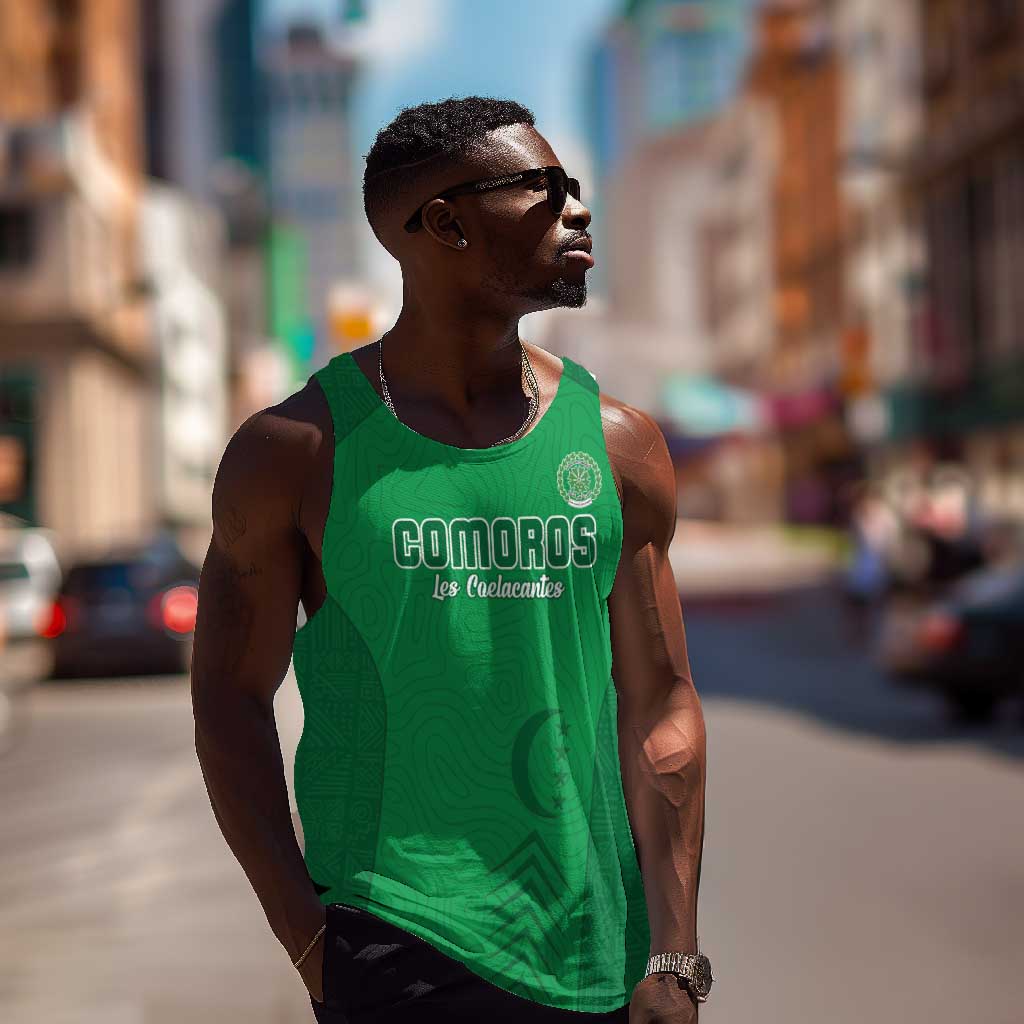 Custom Comoros Football Men Tank Top Go Les Coelacantes