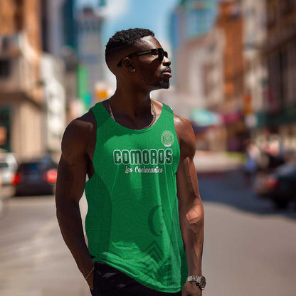 Custom Comoros Football Men Tank Top Go Les Coelacantes
