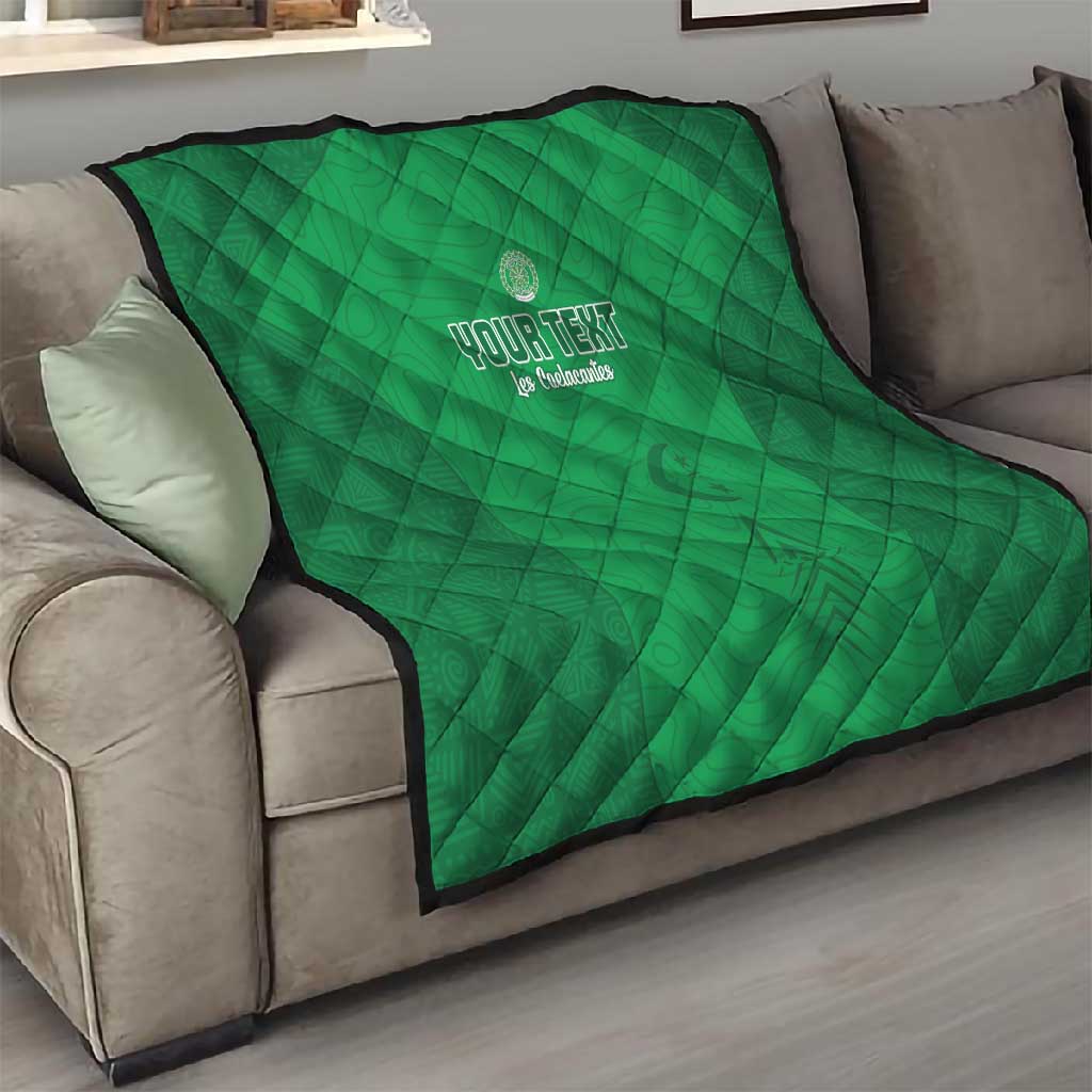 Custom Comoros Football Quilt Go Les Coelacantes