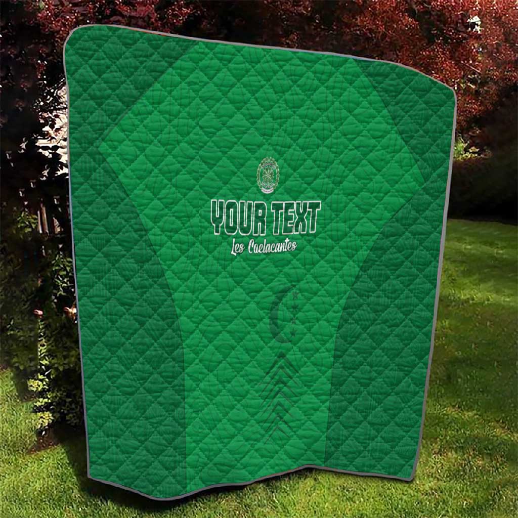 Custom Comoros Football Quilt Go Les Coelacantes