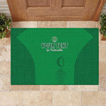 Custom Comoros Football Rubber Doormat Go Les Coelacantes