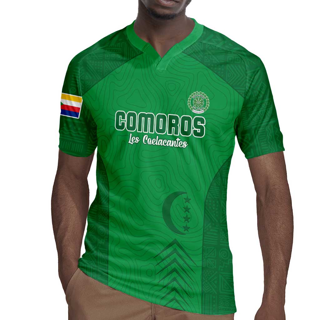 Custom Comoros Football Rugby Jersey Go Les Coelacantes