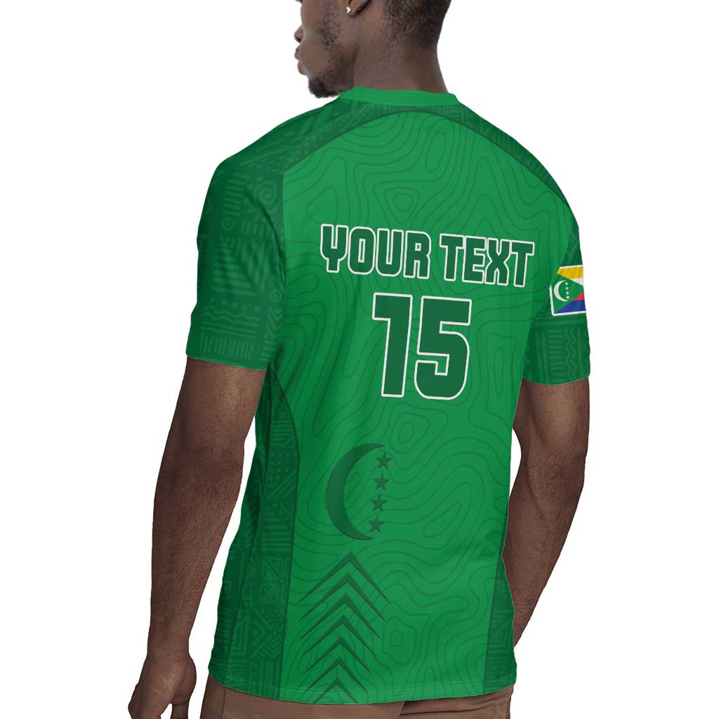Custom Comoros Football Rugby Jersey Go Les Coelacantes
