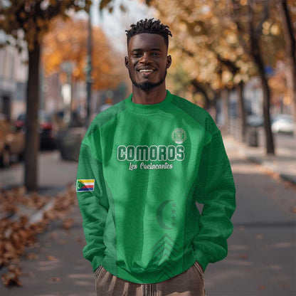 Custom Comoros Football Sweatshirt Go Les Coelacantes