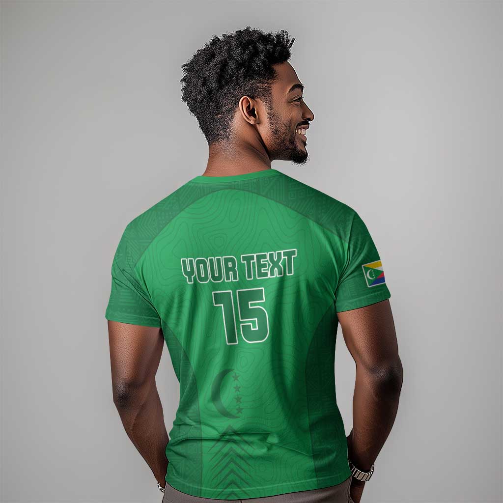 Custom Comoros Football T shirt Go Les Coelacantes