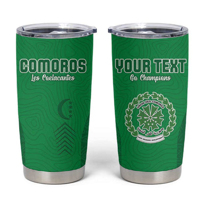Custom Comoros Football Tumbler Cup Go Les Coelacantes