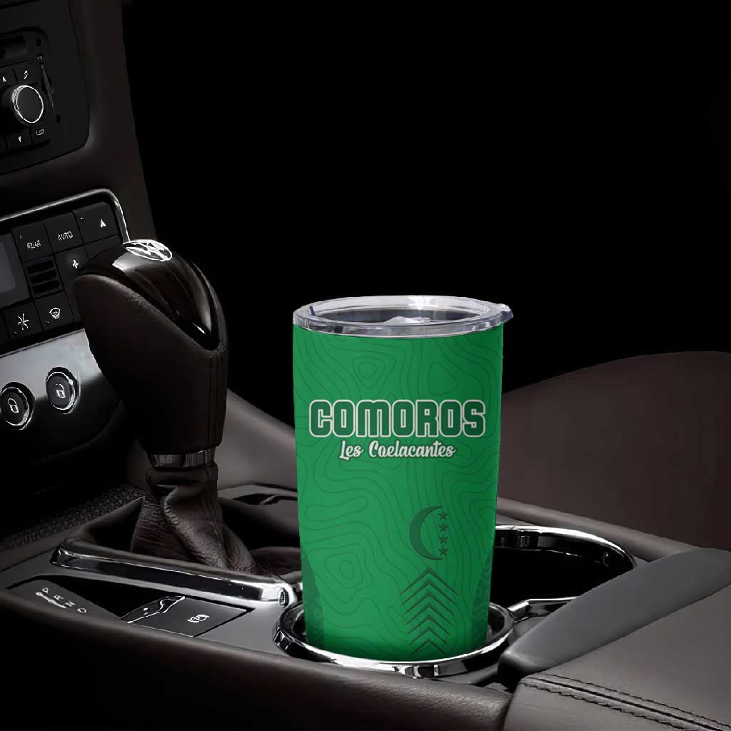 Custom Comoros Football Tumbler Cup Go Les Coelacantes