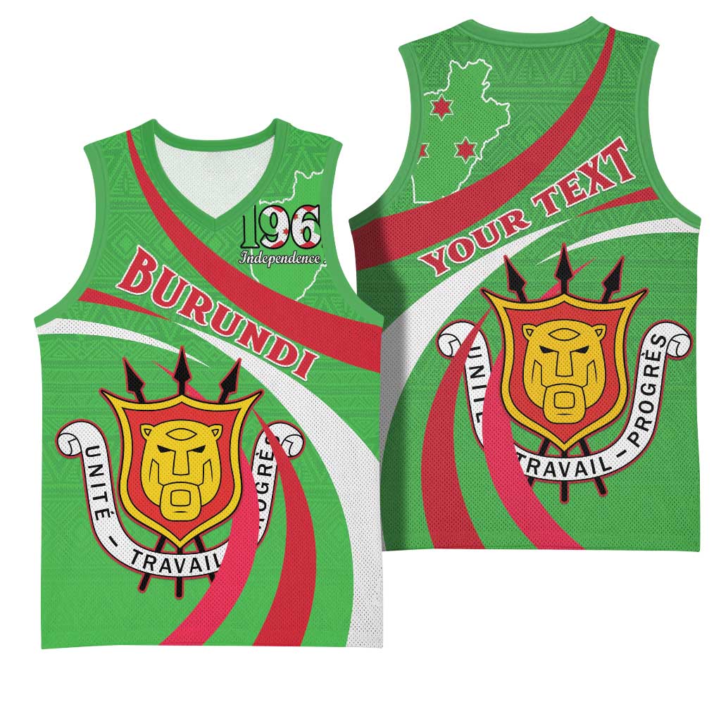Personalized Burundi Basketball Jersey 63rd Anniversary of Independence LT15