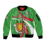 Personalized Burundi Sleeve Zip Bomber Jacket 63rd Anniversary of Independence