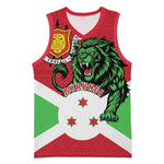 Personalized Jamhuri ya Burundi Basketball Jersey Lion With Coat Of Arms - Flag Style LT15