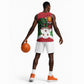 Personalized Jamhuri ya Burundi Basketball Jersey Lion With Coat Of Arms - Flag Style LT15