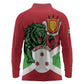Personalized Jamhuri ya Burundi Long Sleeve Polo Shirt Lion With Coat Of Arms - Flag Style