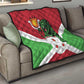 Personalized Jamhuri ya Burundi Quilt Lion With Coat Of Arms - Flag Style